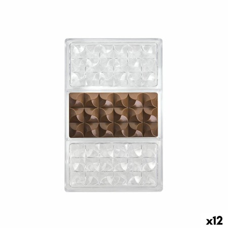 Moule à pâtisserie Quttin CHOCOLATE 27,5 x 17,5 x 2,5 cm (12 Unités)