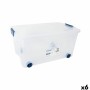 Boîte de rangement avec roues Tontarelli 59 x 38 x 29 cm (6 Unités)