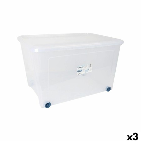 Boîte de rangement avec roues Tontarelli 78,2 x 58,2 x 47 cm (3 Unités)