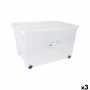 Boîte de rangement avec roues Tontarelli 78,2 x 58,2 x 47 cm (3 Unités)