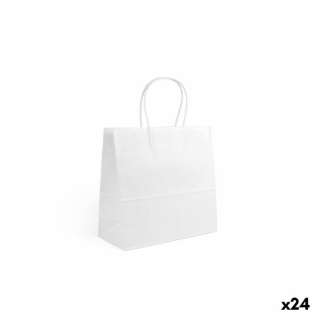 Sac en papier Algon Blanc 26 x 17 x 26 cm (24 Unités)