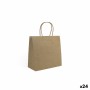 Sac en papier Algon Kraft 26 x 17 x 26 cm (24 Unités)