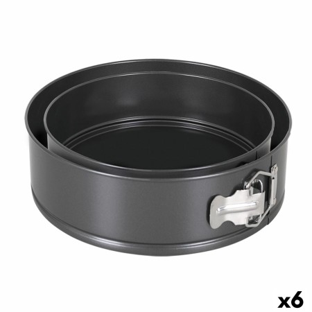 Moule amovible Quttin Noir 20 x 6,8+24 x 7 cm 2 Pièces (6 Unités)