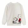 Sweat sans capuche femme Snoopy Beige S