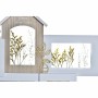 Cadre photo DKD Home Decor Love Home Bois Fleur Naturel (46 x 3 x 39 cm) (2 Unités)