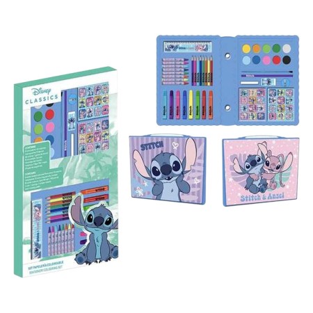 Ensemble de Papeterie Stitch Bleu