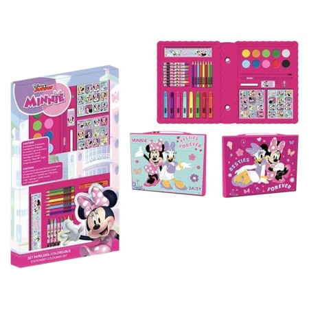 Ensemble de Papeterie Minnie Mouse Rose