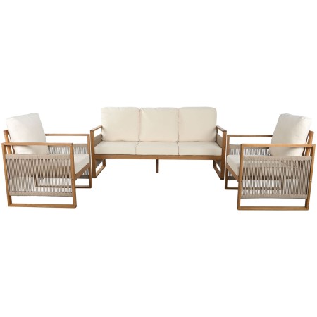 Canapé de jardin Home ESPRIT Blanc Marron 182 x 72 x 80 cm