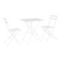 Ensemble Table + 2 Chaises Home ESPRIT Blanc 60 x 60 x 71 cm