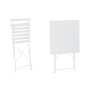 Ensemble Table + 2 Chaises Home ESPRIT Blanc 60 x 60 x 71 cm