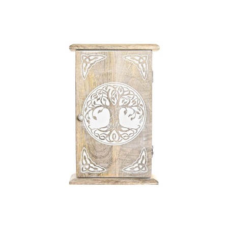 Armoire à clés DKD Home Decor Marron Blanc Bois de manguier (18 x 7,5 x 28 cm)