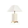 Lampe de bureau Home ESPRIT Blanc Beige Doré 50 W 220 V
