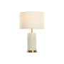 Lampe de bureau Home ESPRIT Blanc Beige Doré 50 W 220 V