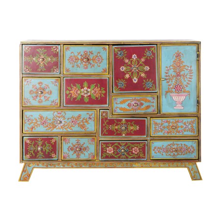 Caisson à Tiroirs DKD Home Decor Multicouleur Bois de manguier Bois MDF (112 x 36 x 89,5 cm)