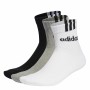 Chaussettes de Sport Adidas Linear Quarter Blanc 46-48
