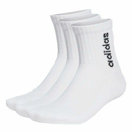 Chaussettes de Sport Adidas C Lin Vertic 3P Blanc 46-48