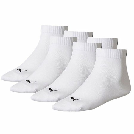 Chaussettes de Sport Puma Quarter Plain Blanc 47-49