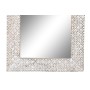 Miroir mural DKD Home Decor Verre Blanc Bois de manguier Bois MDF Décapé (43 x 3 x 150 cm)