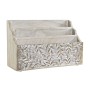 Organisateur polyvalent DKD Home Decor Volets Naturel Bois de manguier (32 x 13 x 21 cm)