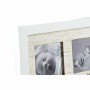 Cadre photo DKD Home Decor Naturel Blanc Bébé Mouton Bois MDF (37 x 1,8 x 37 cm) (12 Unités)