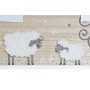 Cadre photo DKD Home Decor Naturel Blanc Bébé Mouton Bois MDF (40 x 2 x 25 cm)