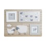 Cadre photo DKD Home Decor Naturel Blanc Bébé Mouton Bois MDF (36 x 2 x 26 cm)