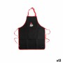 Delantal Algon 61 x 75,5 cm Negro Barbacoa