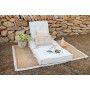 Cojín de suelo DKD Home Decor Azul Azul marino Greige 110 x 78 x 12 cm (3 Unidades)