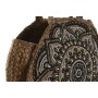 Bolso Mujer DKD Home Decor Azul Negro Natural 36 x 12 x 36 cm (2 Unidades)