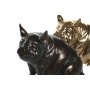 Figura Decorativa DKD Home Decor Cobre Dorado Cerdo 18,5 x 10,5 x 14 cm (2 Unidades)