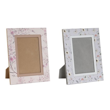 Sac-à-main Femme DKD Home Decor Bleu Blanc Gris Camel Rose clair 16,5 x 2 x 21,5 cm (2 Unités)