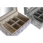 Caja-Joyero DKD Home Decor Blanco Gris Lila Poliuretano 18 x 12,5 x 7,5 cm (2 Unidades)