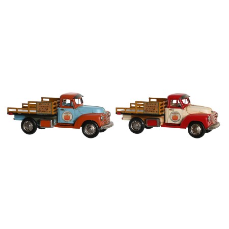 Figura Decorativa DKD Home Decor Azul Blanco Rojo Naranja Vintage 31 x 12 x 13 cm (2 Unidades)