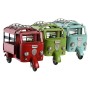 Figura Decorativa DKD Home Decor Rojo Verde Azul cielo Vintage 16 x 7 x 10 cm (3 Unidades)