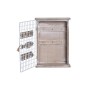 Armoire à clés DKD Home Decor Métal Bois Blanc (20 x 6 x 28 cm)