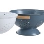 Draineur DKD Home Decor Bleu Blanc Bambou Acier inoxydable 30 x 24,5 x 14 cm (2 Unités)