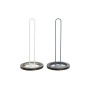 Porte-rouleaux de Cuisine DKD Home Decor Bleu Blanc Métal Bois d'hévéa 15 x 15 x 31 cm (2 Unités)