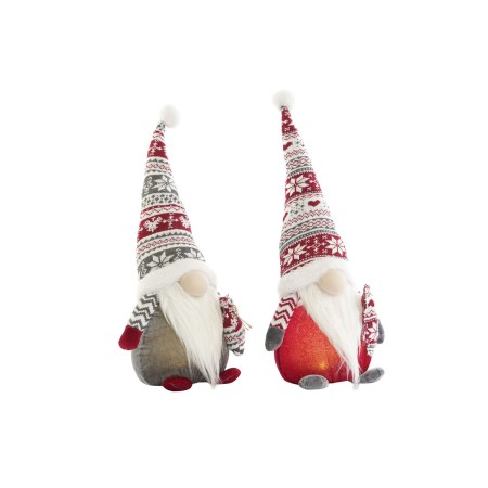 Adorno Navideño DKD Home Decor Multicolor Gnomo 23 x 16 x 50 cm (2 Unidades)