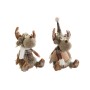 Adorno Navideño DKD Home Decor Marrón Reno 13 x 12 x 25 cm (2 Unidades)