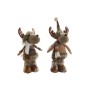 Adorno Navideño DKD Home Decor Marrón Reno 14 x 12 x 35 cm (2 Unidades)