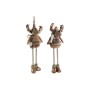 Adorno Navideño DKD Home Decor Marrón Reno 18 x 17 x 48 cm (2 Unidades)