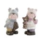 Adorno Navideño DKD Home Decor Multicolor Niños 23 x 21 x 36 cm (2 Unidades)
