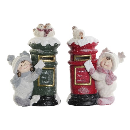 Adorno Navideño DKD Home Decor Multicolor 16 x 28 x 40 cm (2 Unidades)