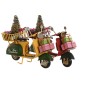 Adorno Navideño DKD Home Decor Amarillo Rojo Moto 17 x 7 x 14,5 cm (2 Unidades)