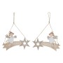 Decoración Colgante DKD Home Decor Blanco Dorado Madera 22,5 x 0,5 x 15 cm (2 Unidades)