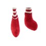 Adorno Navideño DKD Home Decor Blanco Rojo Gnomo 10 x 7 x 57 cm (2 Unidades)