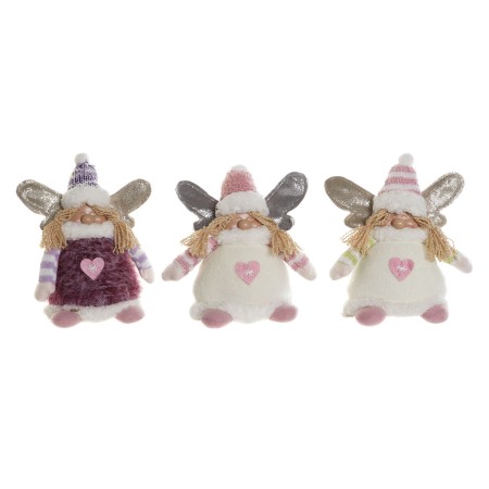 Adorno Navideño DKD Home Decor Multicolor Elfo 13 x 10 x 18 cm (3 Unidades)