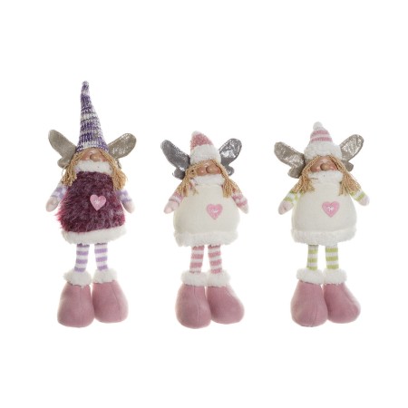 Décorations de Noël DKD Home Decor Multicouleur Elfe 13 x 7 x 35 cm (3 Unités)