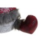Adorno Navideño DKD Home Decor Rojo Gris Reno 27 x 19 x 32 cm (2 Unidades)