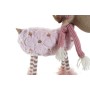 Décorations de Noël DKD Home Decor Blanc Rose Renne 12 x 20 x 40 cm (2 Unités)